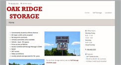 Desktop Screenshot of oakridgestorage.com